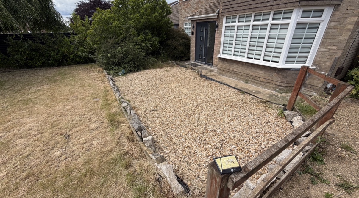 After: Noble Grounds lawn mowing before and after in Wisbech