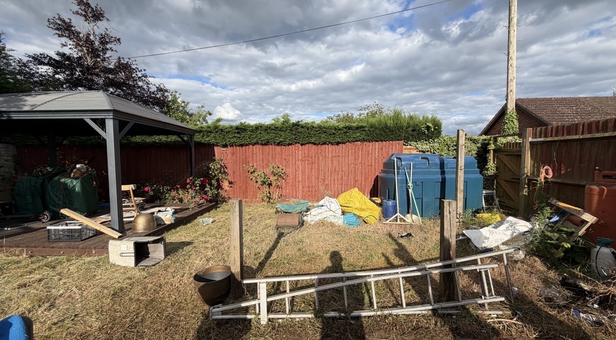 After: Noble Grounds lawn mowing before and after in Wisbech