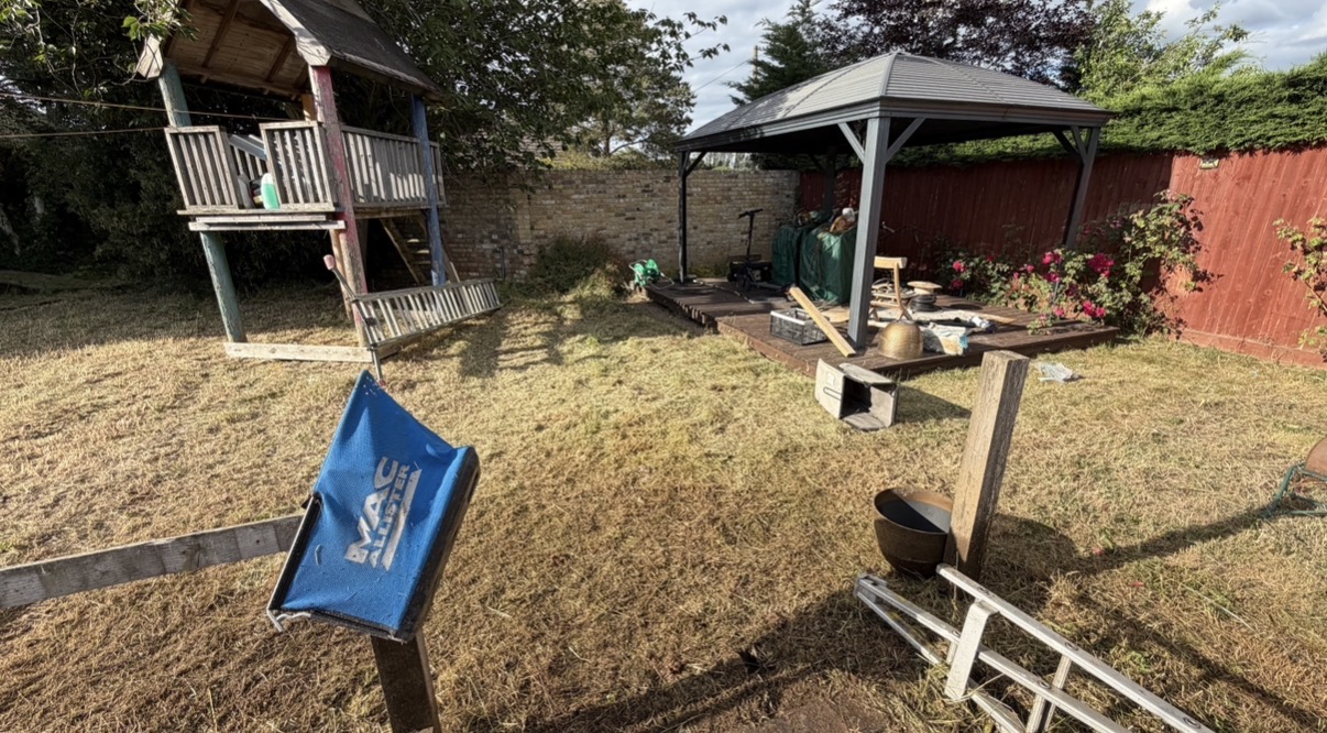 After: Noble Grounds lawn mowing before and after in Wisbech