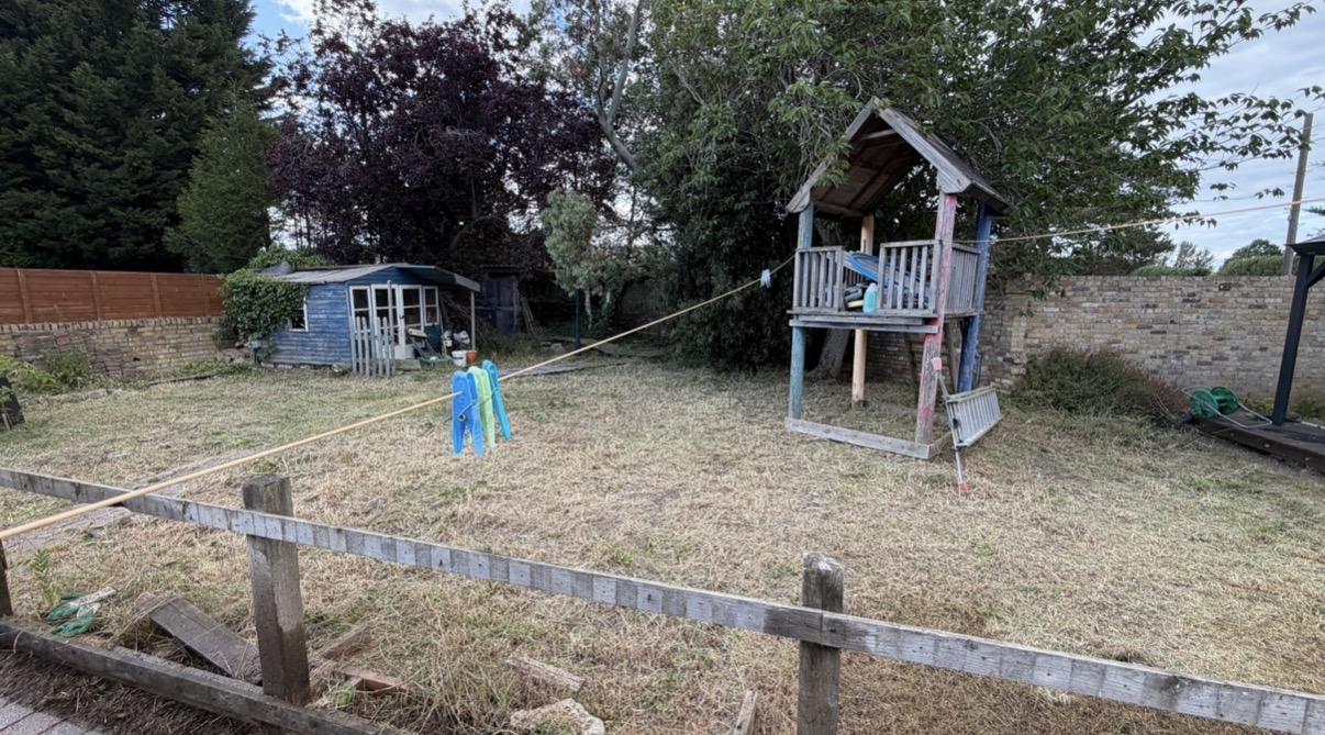 After: Noble Grounds lawn mowing before and after in Wisbech
